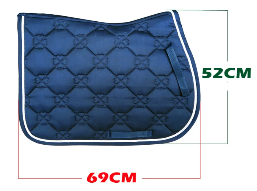 등 보호 이중 파이핑 로프 면 내구성 승마 점프 안장 패드