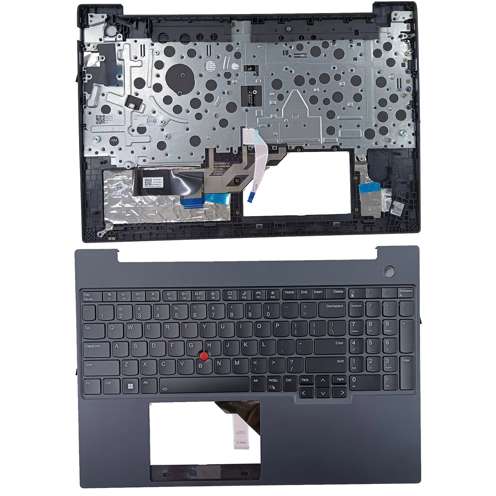 

5M11H94852 For Lenovo ThinkPad E16 Gen1 21JN 21JQ 21JT Laptop Top Case Upper Palmrest Case C Cover w/ Backlit Keyboard