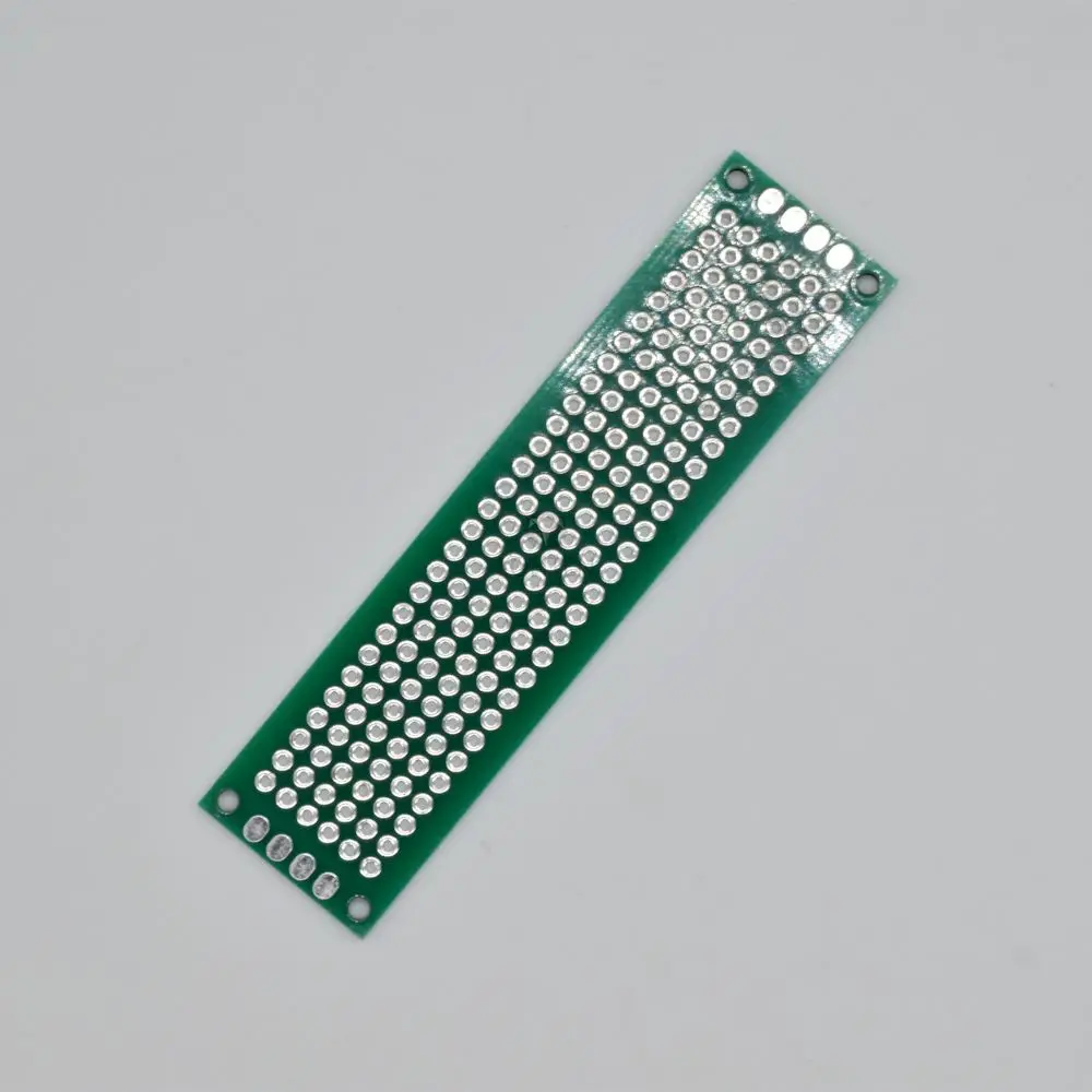 Dupla face Spray Tin Plate, PCB Circuit Board, Fibra de Vidro de Óleo Verde, Universal Board, 2*8cm, LT00119