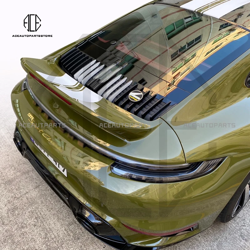 SC Style Dry Carbon Fiber Rear Spoiler Tail Spoiler Rear Wing For Porsche 911 992 2019+ Carrera 4S Duck Tail