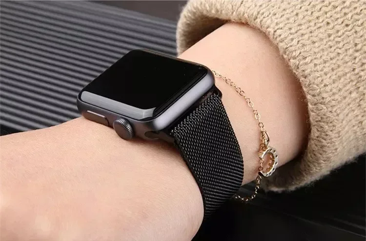 Milanese-Metallarmband für Apple Watch 12, 42mm 44mm 45mm 46mm 49mm, Armband für iWatch Series 12 11 10 Ultra 4 3 2 – Detail 9