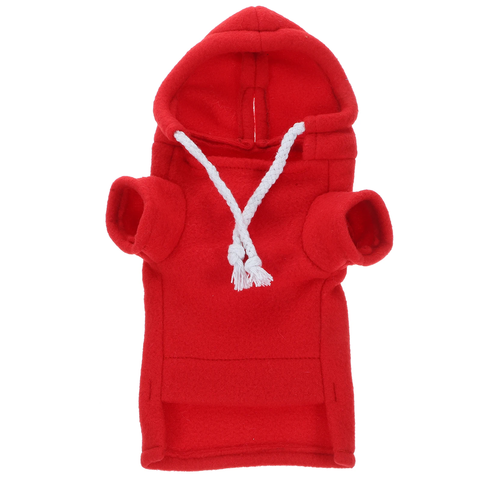 

Pet Ferret Sweatshirt Red S Size Small Guinea Pig Clothes Hamster Hoodie Chinchilla Decorative Jacket Small Animal Outdoor