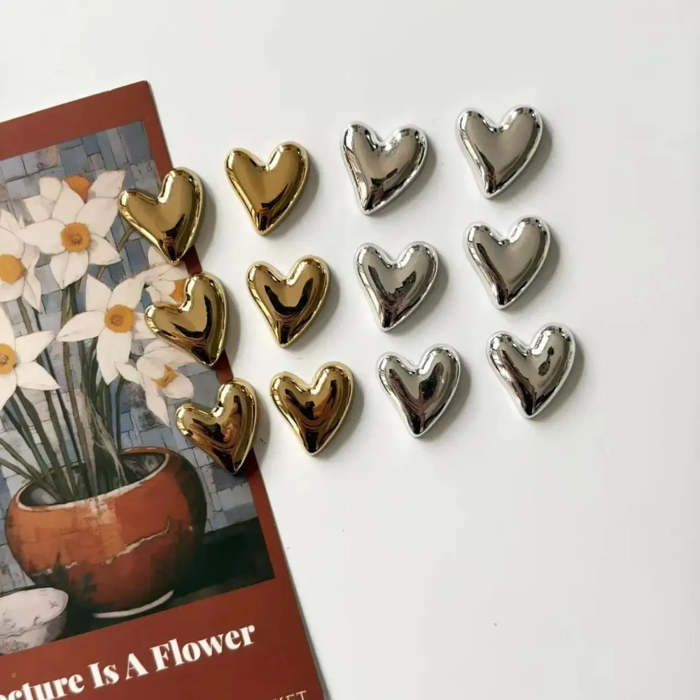 6pcs Heart-shaped Fridge Magnets Cute Little Hearts Decorative Stickers for Kitchen, Office and Home Magnets Decorations Gifts