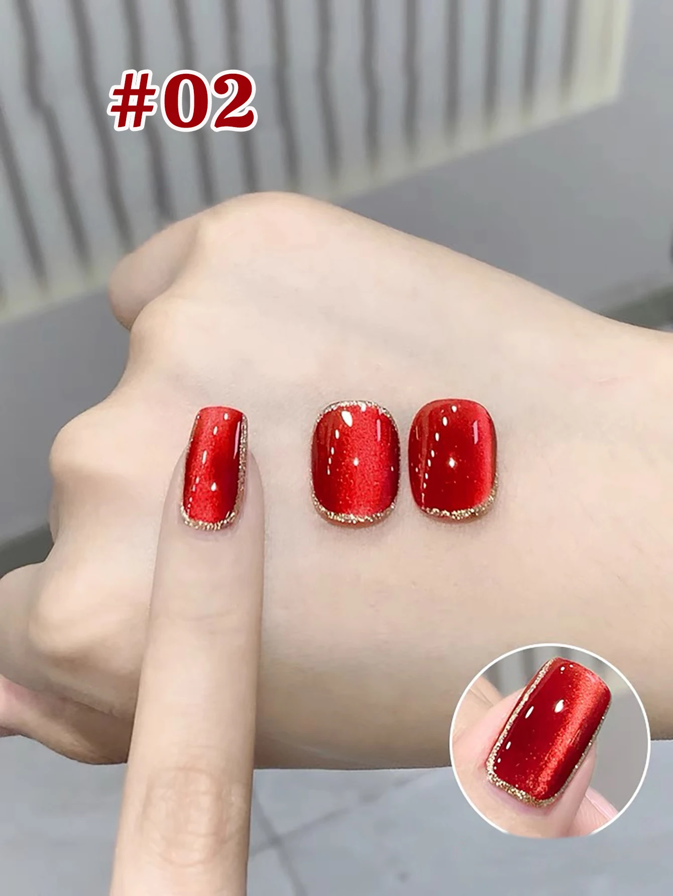 TC Autunno Inverno I più venduti Nail Art Specchio Rosso Cat Eye Gel Smalto per unghie Nuovo stile Sbiancamento per unghie Forniture per unghie Unghie di Natale