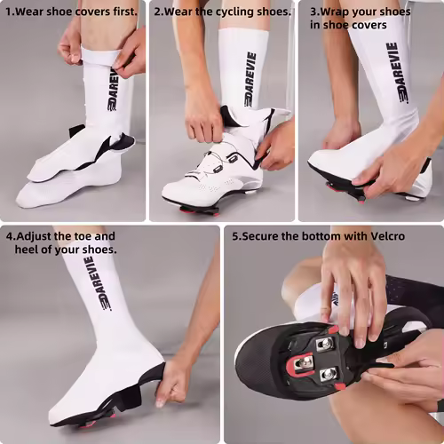 DAREVIE AERO Cycling Shoes Cover Anti-Slip Waterproof Aero Overshoes Cycling Windproof Aero Bike Shoes Cover Bicycle Accessories - Image 6