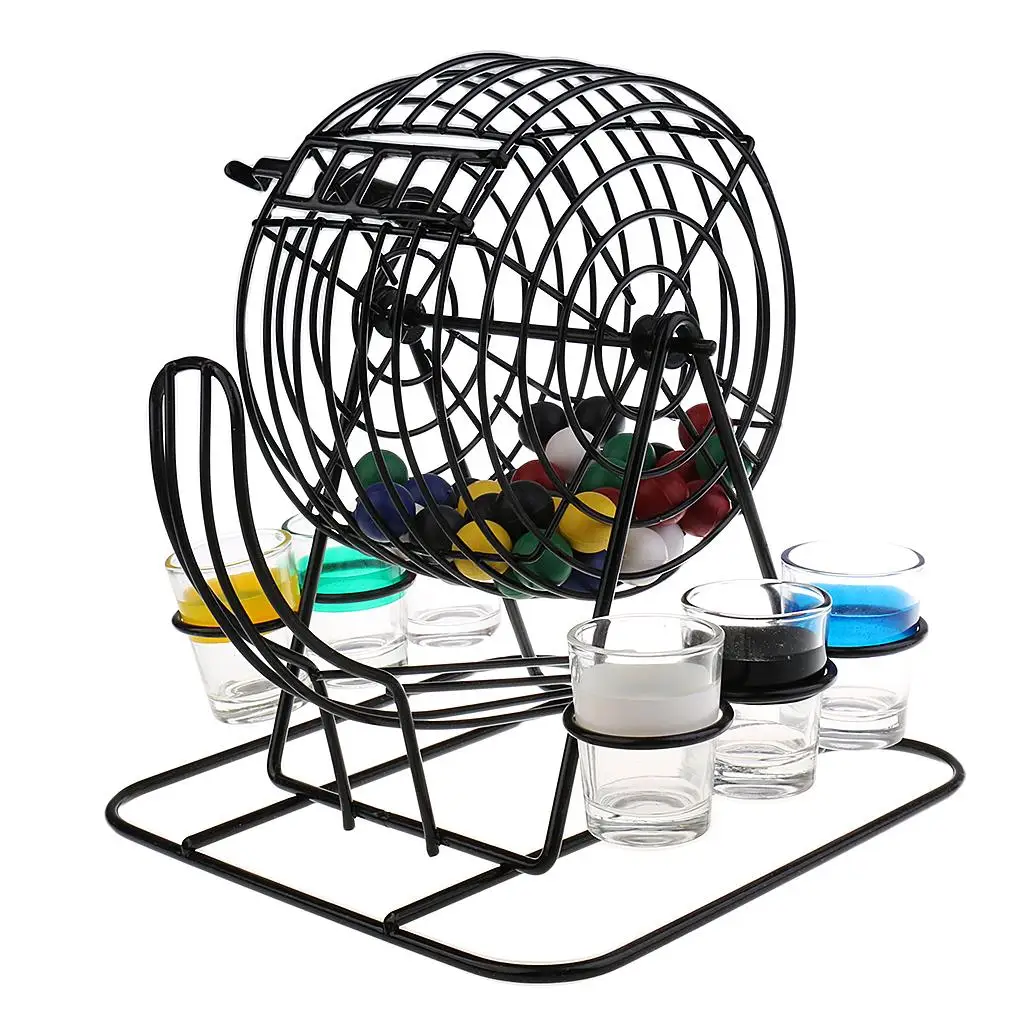 لعبة شرب صغيرة لآلة اليانصيب بينغو للحفلات المنزلية والحانة والترفيهية #4