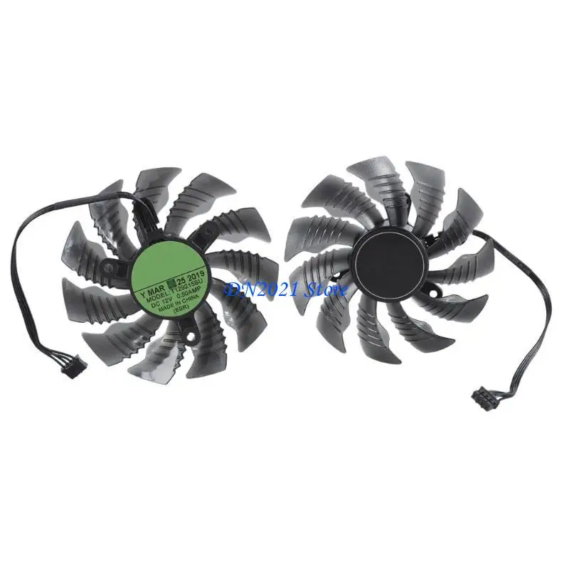 F3KE 1PC PLA09215S12H 12V 0.5A Graphics Card Cooling VGA Coolers Fan 4Pin for GTX1660 RTX2070 2060 MINI ITX OC 6G
