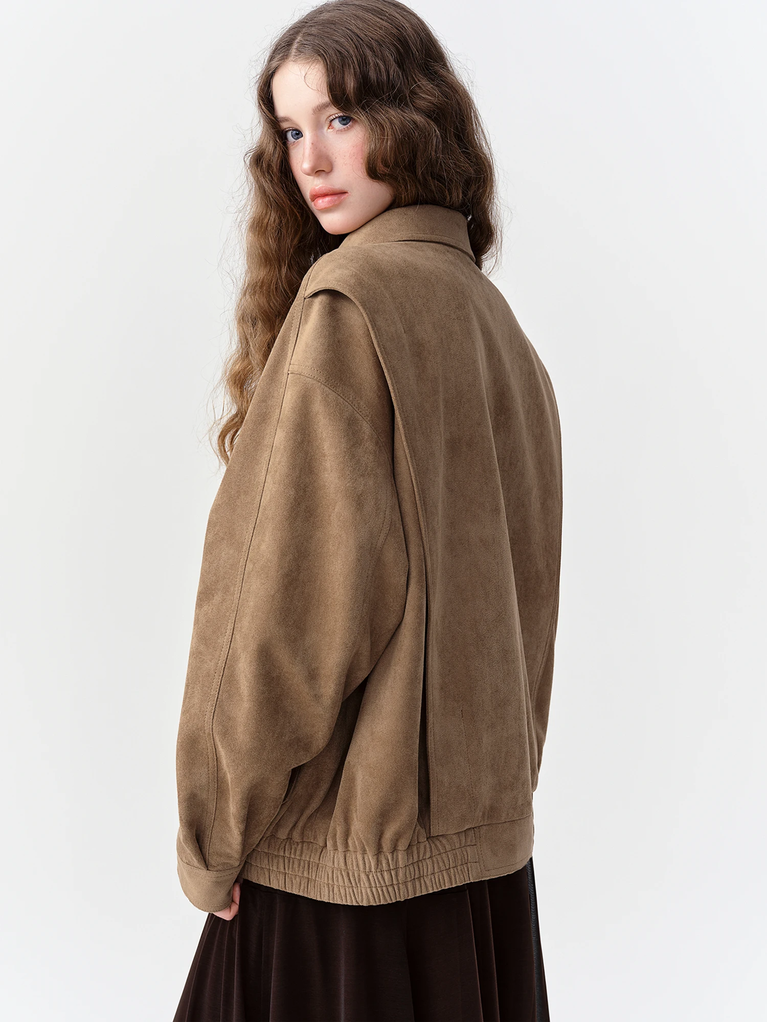 DUSHU 2026 Fall Women's Stylish Raglan Sleeve Cropped Utility Jacket - Vintage Commuter Casual Outerwear for Everyday Use