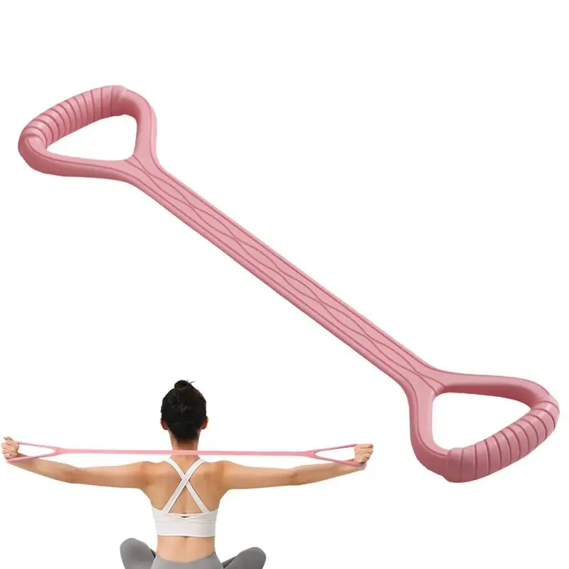 Exercise Resistance Bands Figure 8 Resistance Exercise Bands Non-Slip Stretch Bands Workout Bands Exercise Stretch Bands Pilates