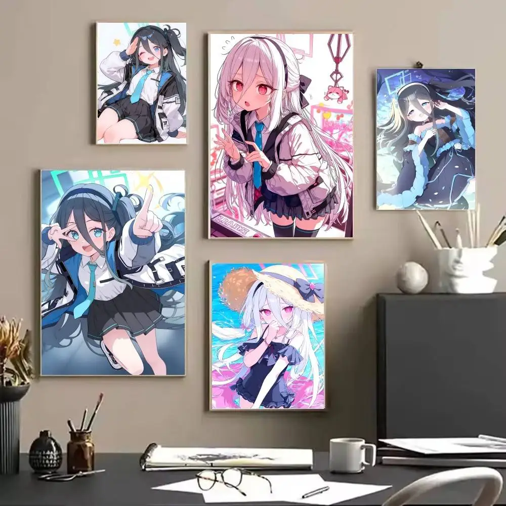 Tendou Kei Blue Archive Game Poster and Prints Wall Art Pictures for Modern Bedroom Game Room Home Decor