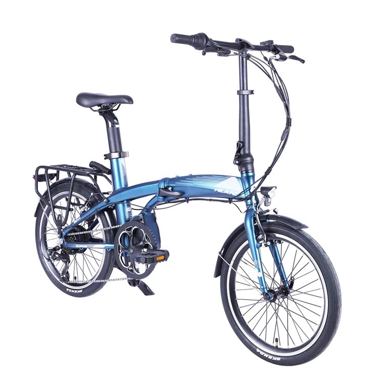 China 20 Inch Electric Bikes 250w Hub Motor Electric Folding E Bike Bicycle With Rear Rack