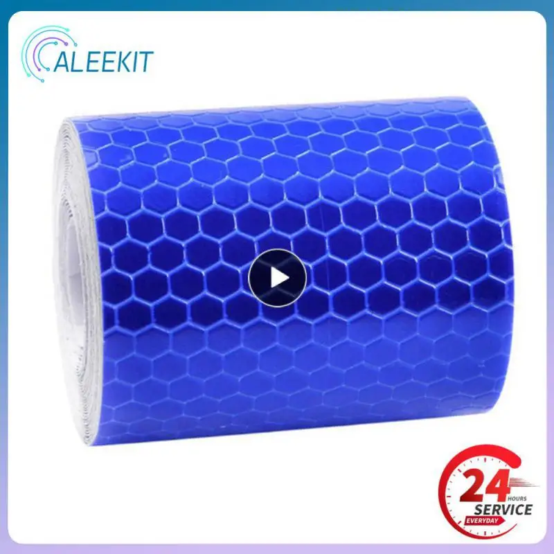 1PCS 5cmx3m Cinta Reflectante Reflective Fabric Reflector Reflex Adhesiva Auto Car Film Crystal Honeycomb 30 Mm