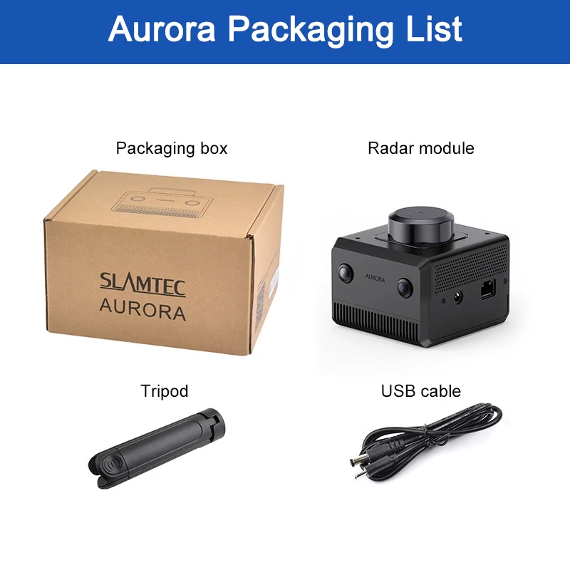 مستشعر رسم الخرائط الكل في واحد من Slamtec Aurora، منطقة رسم كبيرة مع دقة تحديد المواقع على مستوى السنتيمتر 12 فولت LiDAR #6