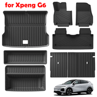 for Xpeng G6 Car Floor Mats Cargo Liner Trunk Pad TPE 3D Xiaopeng Foot Mat Waterproof Odorless Tray Set LHD & RHD