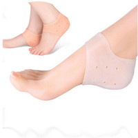 2Pc Insoles Foot Heel Anti Cracking Anti-slip Moisturizing Cushion Silicone Protector Heel Socks Foot Care Protective Pads