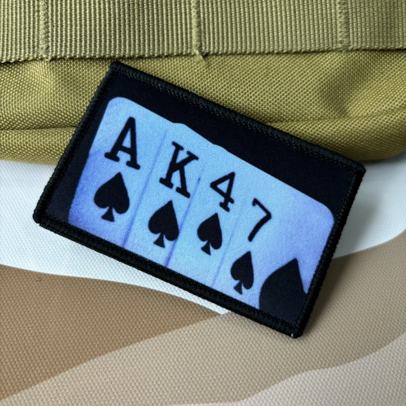 AK47 Gun Morale Tactical Patches Sound of Music Hook&Loop Printed Patch Military Beauty Snipers Badge Armband Backpack Stickers