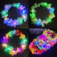 Luminous Headbands Party Led Headband Flower Crown with Led Lights Festival Party Decoration Glow-in-the-dark wedding decoration