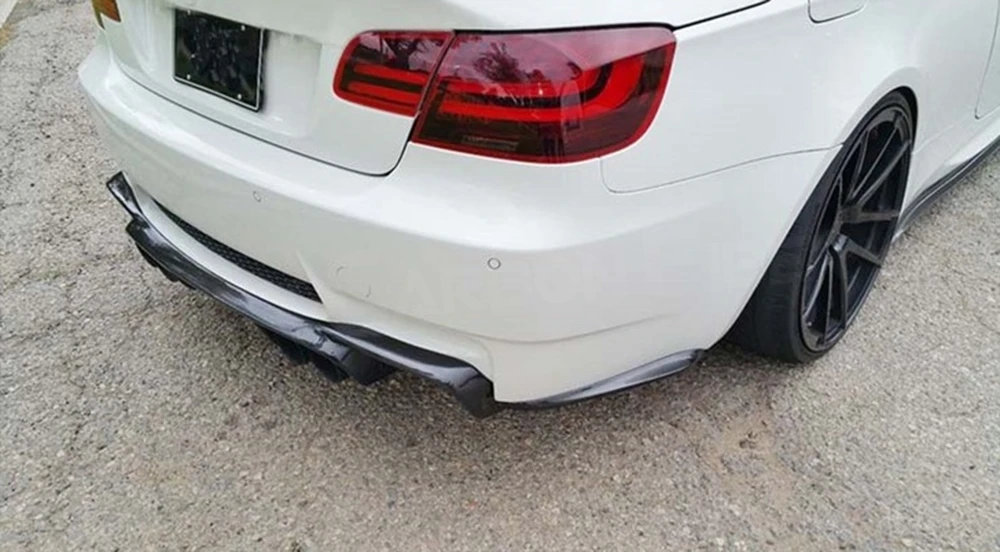 

JIACHE Carbon Fiberl Rear Bumper Splitters Side Fins Flap FRP Bumper Aprons For BMW 3 Series E92 E93 M3 K Style 2009 - 2012 FRP