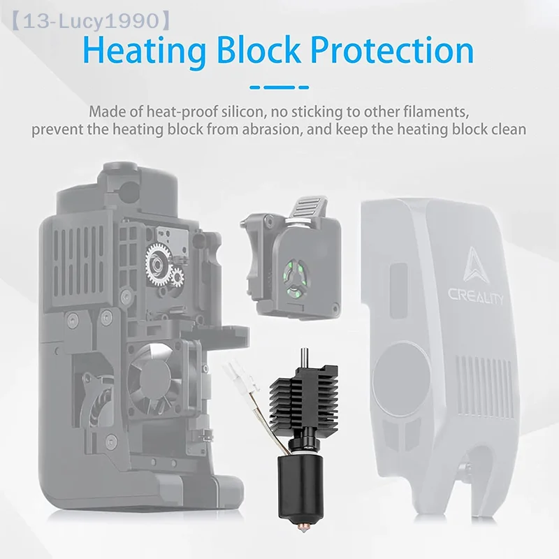 

【CCA13】силиконовый чехол для Creality K2 Plus Hotend Kit, защитный чехол, совместимый с аксессуарами для 3D-принтеров K2 Plus Hot End