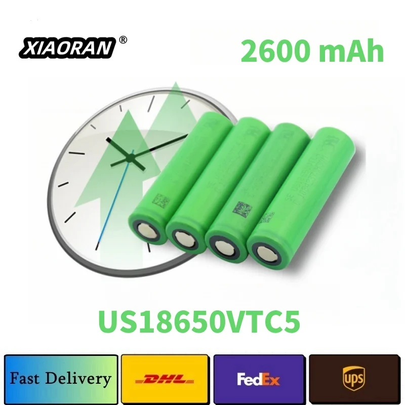 NEW Original Sony US18650VTC5 2600mah 3.6V Rechargeable Battery Flat Top 35A Max Discharge Li-ion 18650 High current Cell