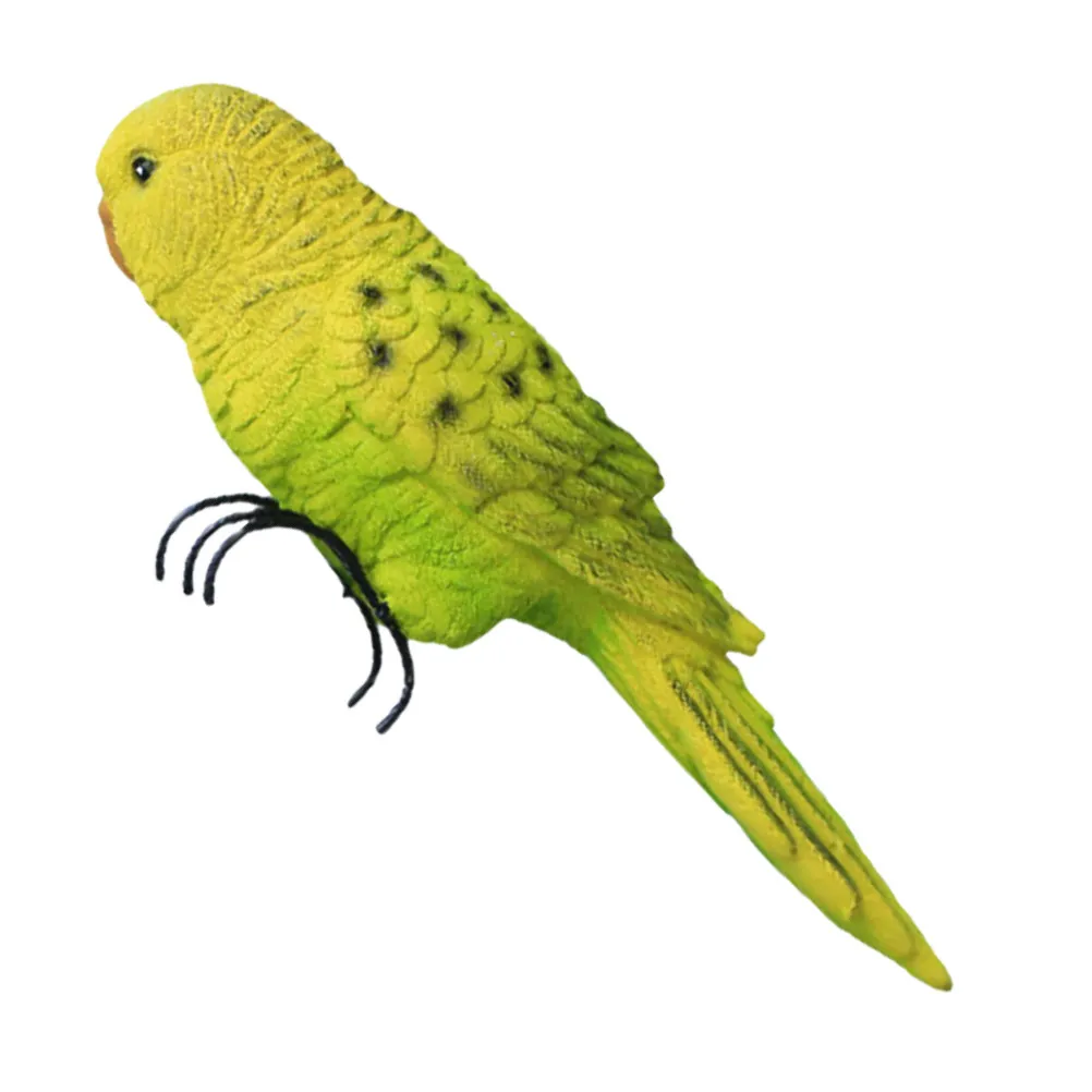 

Realistic Parrot Adornment Resin Iron Material Durable Safe Outdoor Indoor Decoration Parrot Bird Figurine