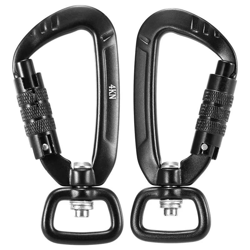 Climbing Buckle 360 Rotation Pet Dog Hook Outdoor Kite Hook Climbing Backpack Buckle Key 4KN Automatic Locking