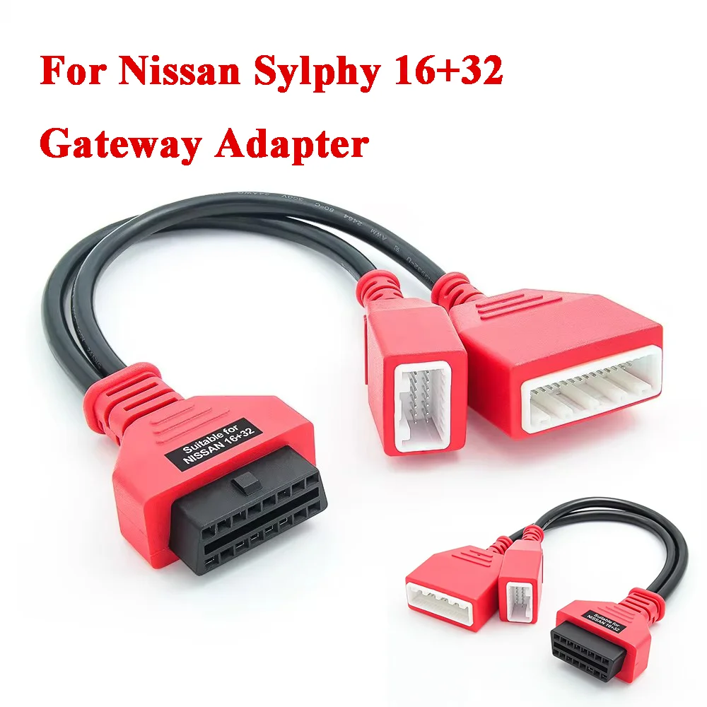 

16+32 Gateway Adapter Cable for Nissan Sylphy OBD 16pin SGW Cable Work with Au-tel IM508 IM608 Lonsdor K518S
