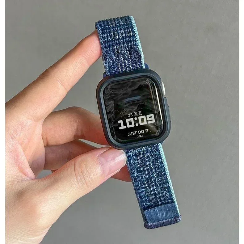 Armbänder für Apple Watch Band 45 mm 46 mm 42 mm 49 mm 44 mm für Nike Nylon Sport Loop Armband Correa iWatch 10 9 8 7 6 5 4 SE Ultra 2 – Detail 38