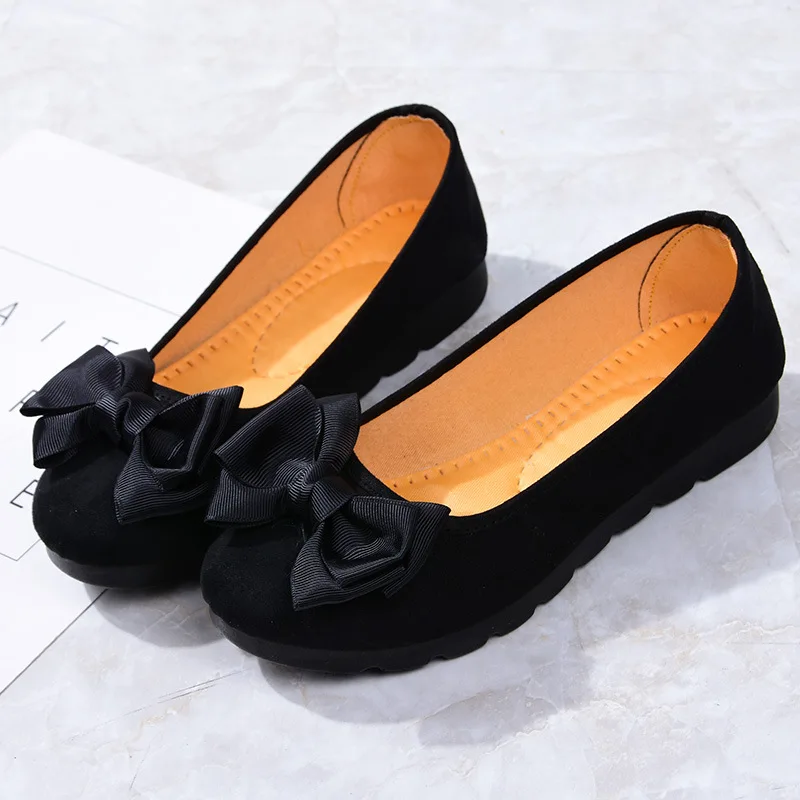 

zapatillas Shoe for Women Soft Soled Women Flat Shoes Autumn New Anti Slip Mary Jane Shoe Black Work Shoes Comfort Single Shoes