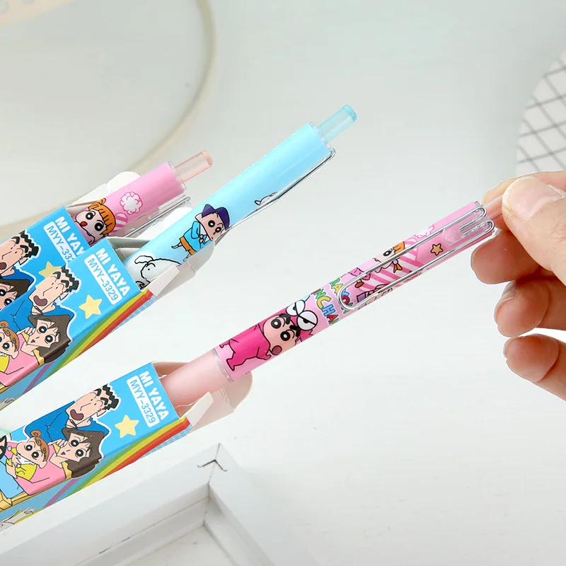 6Pcs Cartoon Crayon Shin-Chan Gel Pen Exquisite Blind Box Packaging Neutral Pen Student Stationery Office School Supplies Gifts view 5