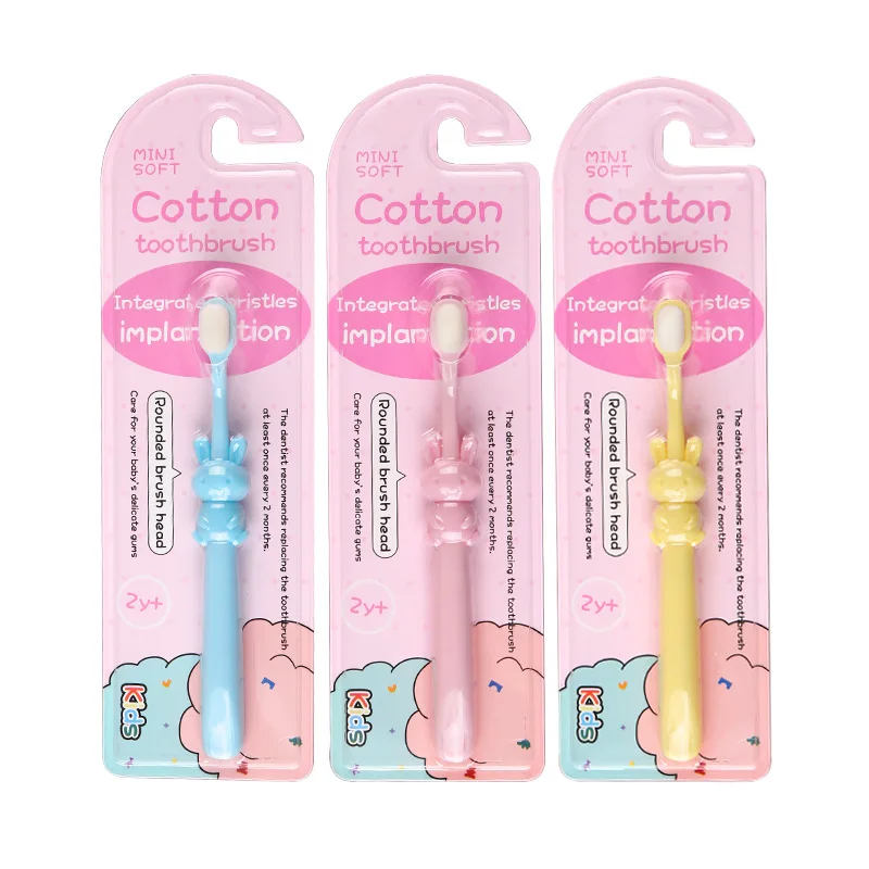 New Baby Soft Toothbrush Crianças Toothbrush Cartoon Handle Toothbrush Oral Care Toothbrush Crianças Saudáveis Bebê Itens