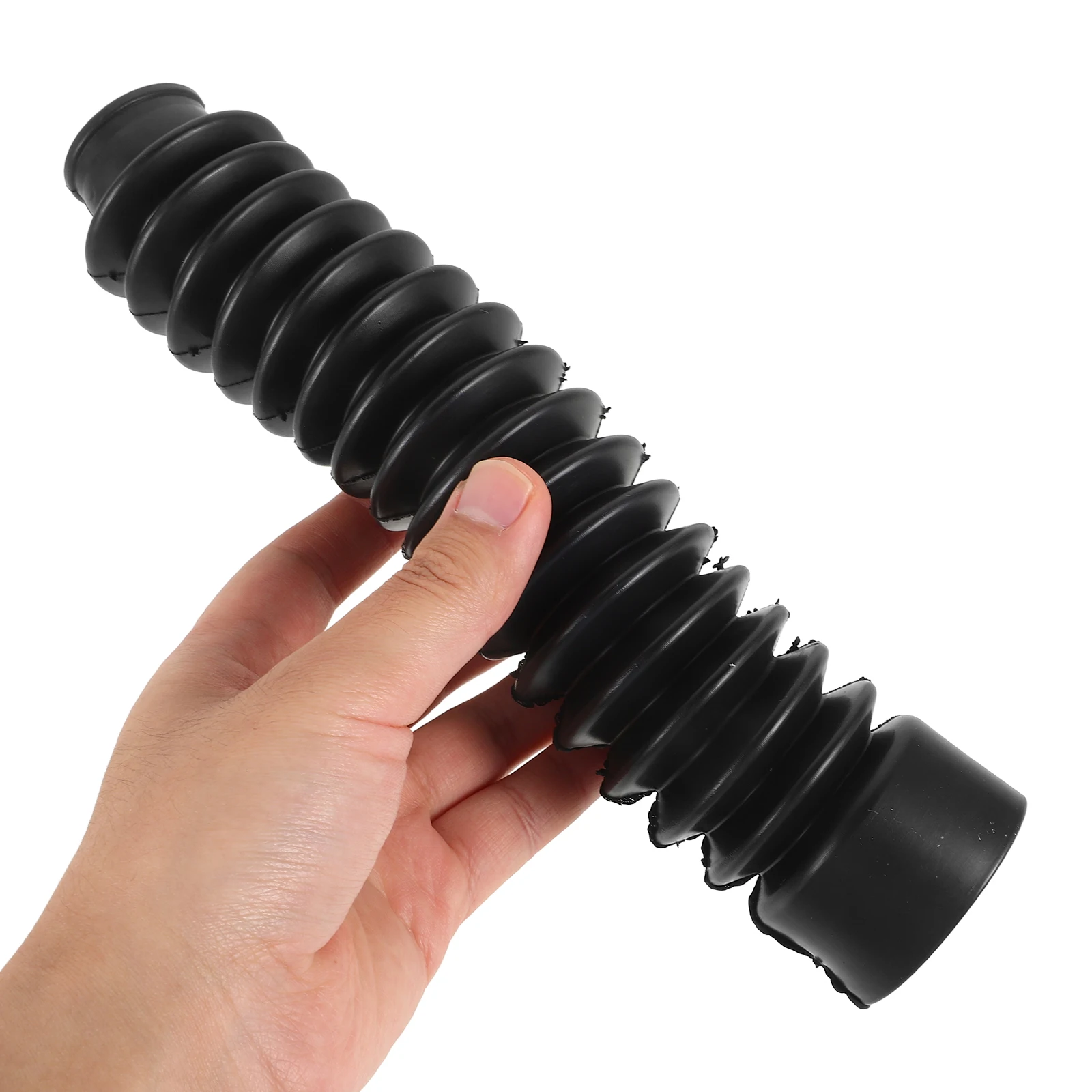 

16 Sections 260x30mm Shock Absorbing Dust Cover Universal Motorcycle Front Fork Sleeve Protector Rubber Material Long Lasting