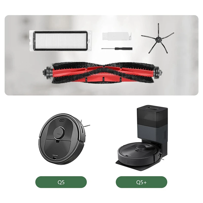 مجموعة ملحقات A68M لـ Roborock Q5، قطع غيار للمكنسة الكهربائية Roborock Q5 Q5+ Q5 Plus
