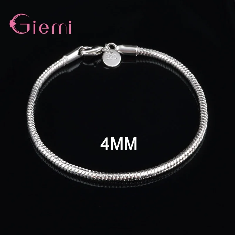 925 Silver Needle New Arrival Smart Minimalist Birthday Present Chain Bracelet Jewelry For Women Girls Wholesale