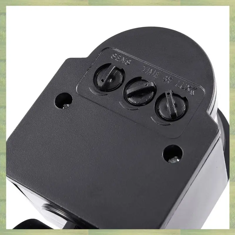 N15R-8X Outdoor 12V DC Automatic Infrared PIR Motion Sensor Switch For LED Light, Black