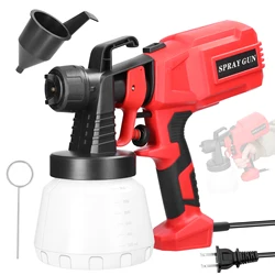 Electric Paint Spraying Machine 800ml Large Capacity Paint Bottle Detachable Multifunctional High Pressure Paint Sprayer Gun