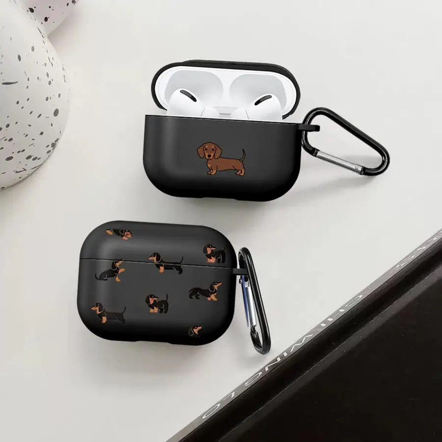Creative Minimalist Dachshund Case For Airpods Pro3 3 Pro2 Pro 2 1 4 Earphone Cases Cover