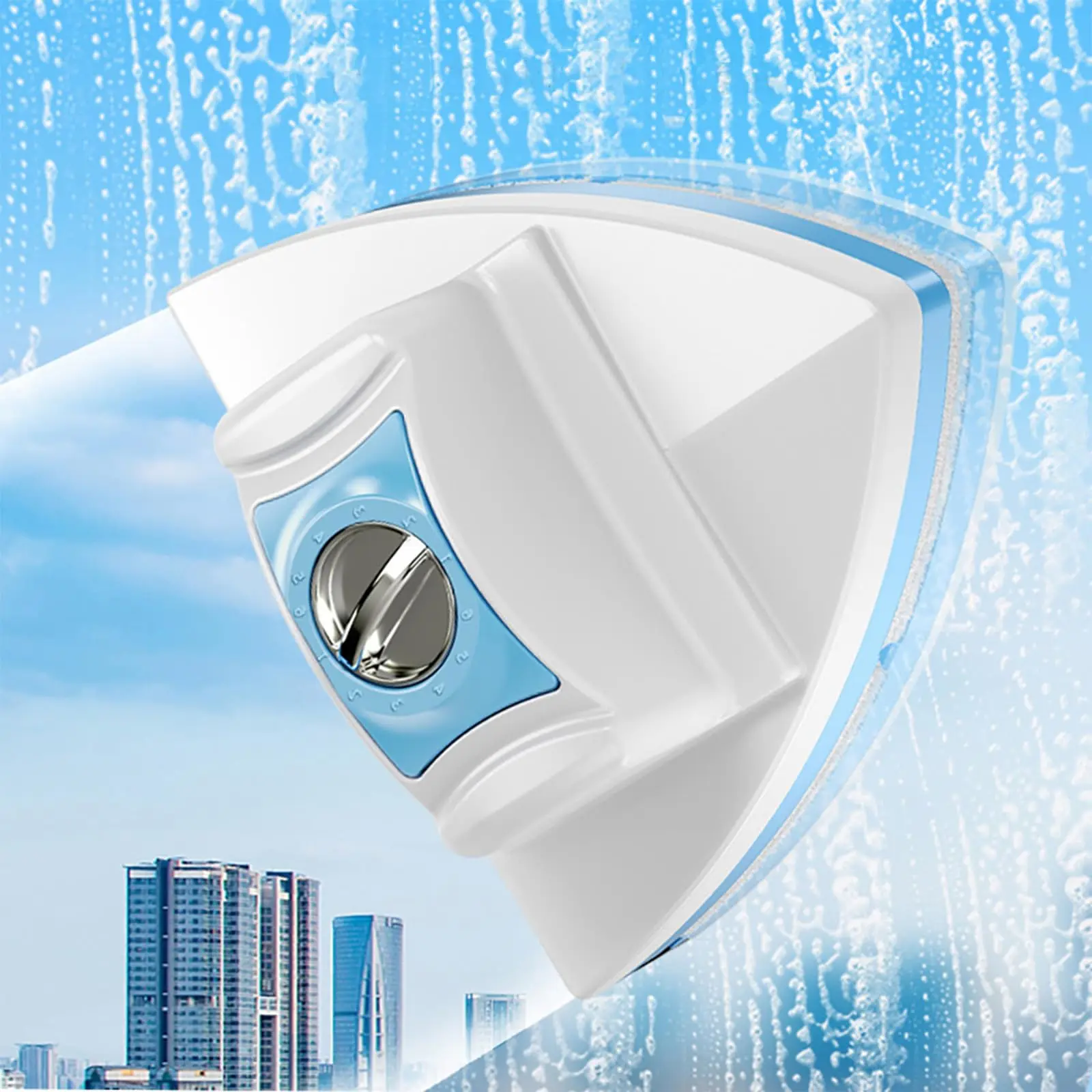 

Синий новый магнитный очиститель окон, инструменты для очистки окон, одинарное двойное остекление, 6 файлов, регулируемый инструмент для очистки лобового стекла для высотных условий эксплуатации