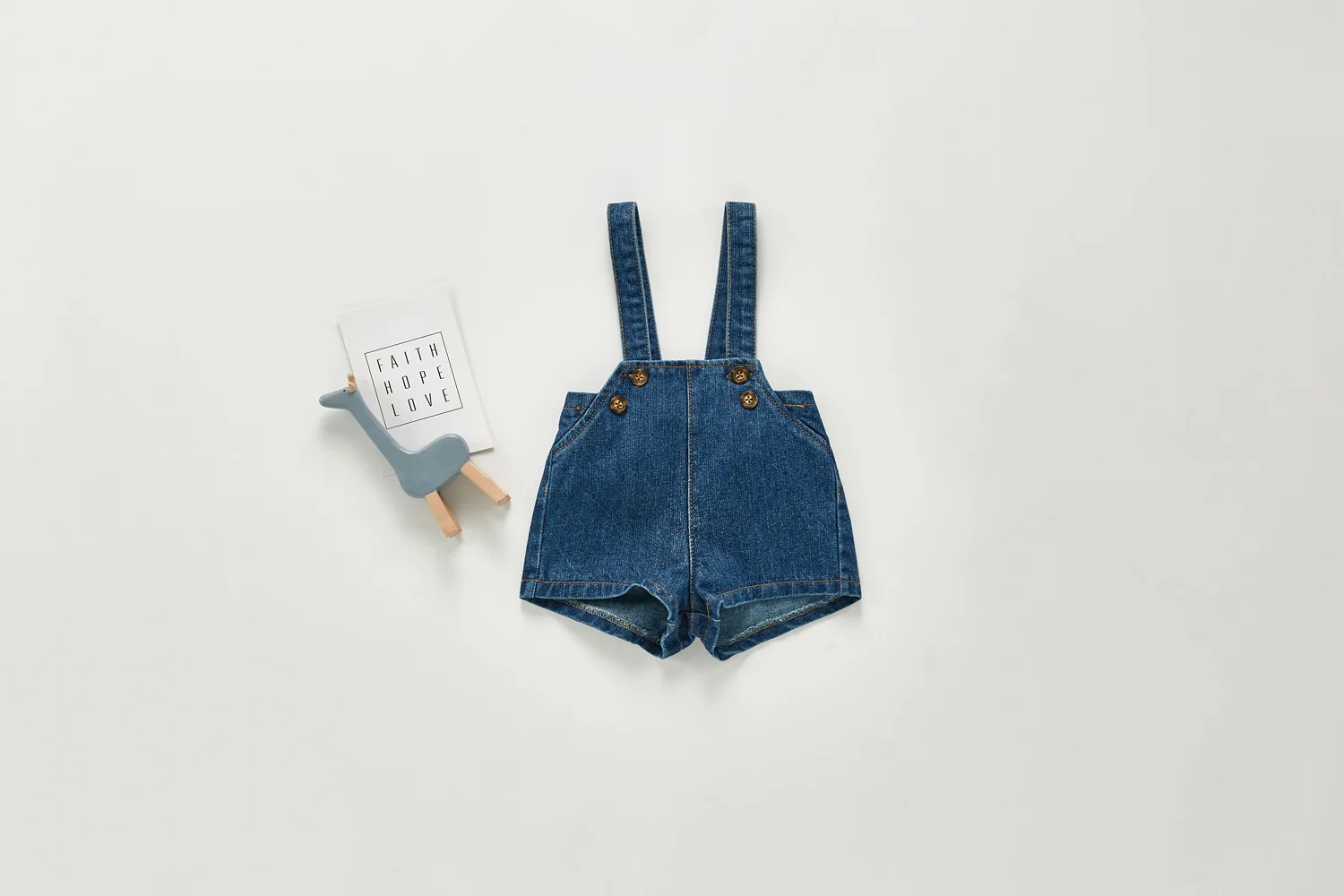 Herbst Kleinkind Baby Jungen Cowboy Stram pler Baby Jungen Mädchen einfarbig Denim Stram pler ärmellose Baby Denim Overall Tasche Bodysuit – Detail 4