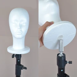 Female Mannequin Head Polystyrene Foam Hat Glasses Display Hat Wig Display Stand Rack Mannequin Manikin Head Model