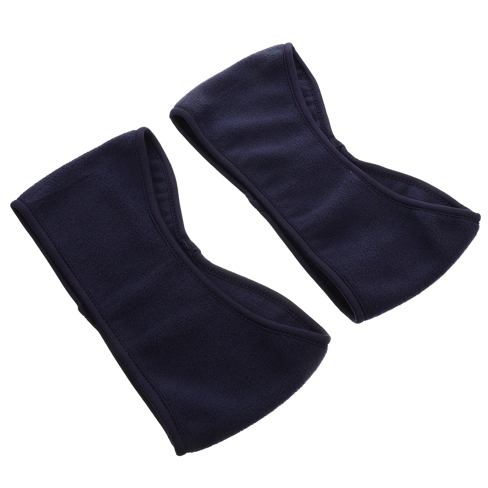 2Pcs Windproof Ear Headband Polar Fleece Stretchable Sports Wrap Lightweight Winter Hair Band for Outdoor Ski Snowboard