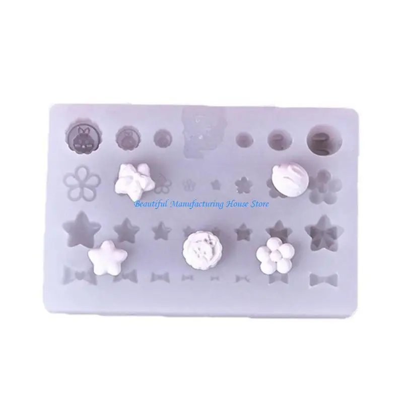 

E56A Bowknot Art Mold Decoration Mold Silicone Manicures Molds for DIY