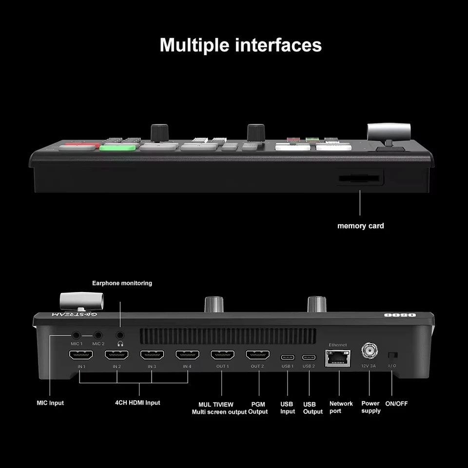 その他 Osee GoStream Deck HDMI 4ch OSEE GoStream Deck 4K for Live Streaming Video Mixer 4ch HDMI