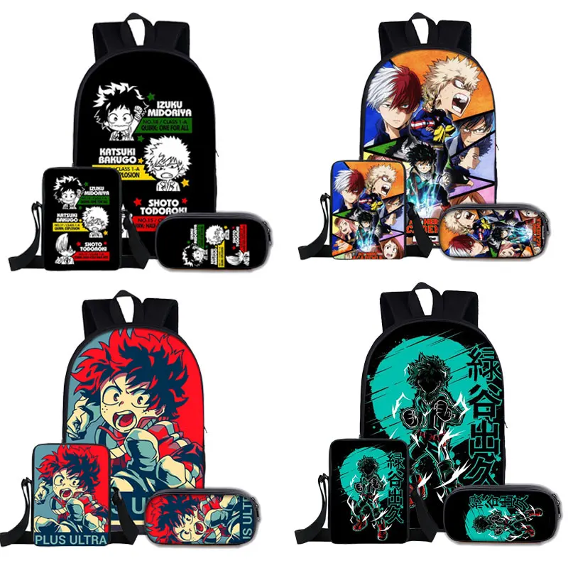 

Japan Anime My Hero Academia Backpacks School Bags Boys Girls Teenage Students Cosplay Anime Cartoon Laptop Sports Travel Bags