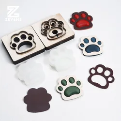 Dog Paw Cutting Die Modeling Mold Vegetable Tanned Leather Stereotype Handmade DIY Production 3D Cat Paw Decoration Ornaments