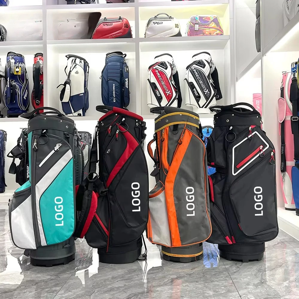 

Lightweight Stand Golf Bag Waterproof Nylon and Leather Material