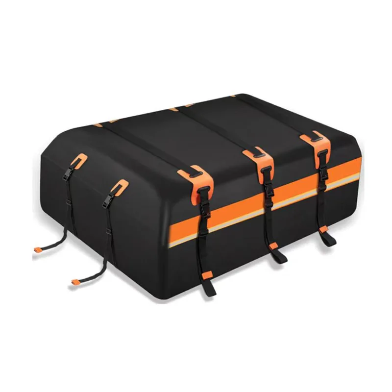For outdoor roof bag PVC car luggage bag mesh waterproof large capacity car luggage travel storage