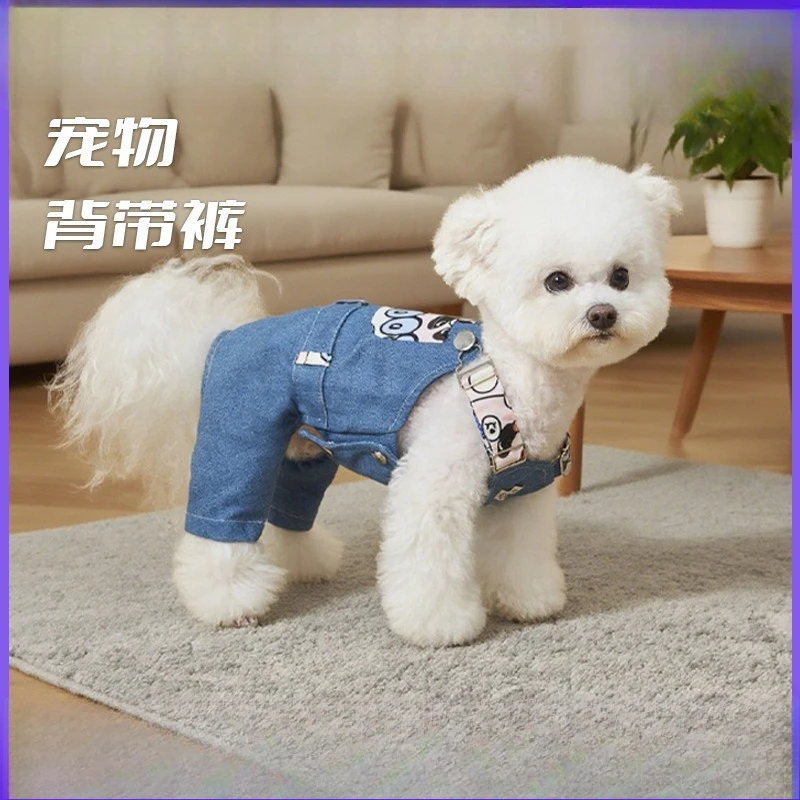 

Winter Warm Cartoon Pet Clothes Thick Fleece Four-legged Coat With Leash Hole Cute Outfit for Small Medium Dogs Teddy Chihuahua