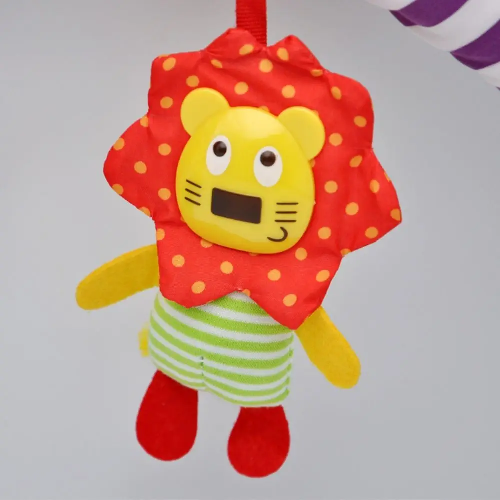 Sonagli per culla in cotone PP Giocattoli di peluche musicali Educazione precoce Peluche per bambole Passeggino Letto Giocattoli appesi Giocattolo a campana con ciondolo animale del fumetto