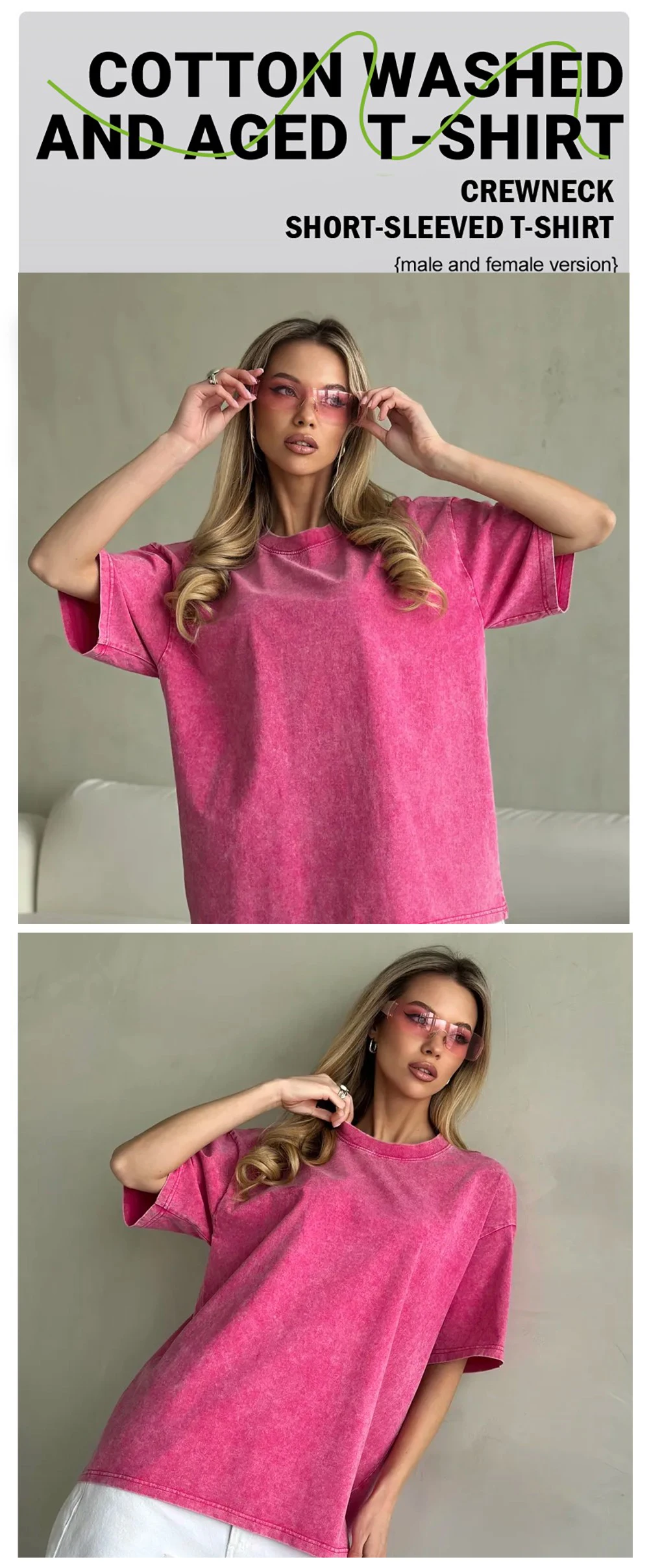 Happy Halloween Kürbisse bedruckte, gewaschene T-Shirts, Damen-Baumwoll-Tops mit kurzen Ärmeln, lässige Oversize-T-Shirts mit Rundhalsausschnitt, Sommerkleidung – Detail 3